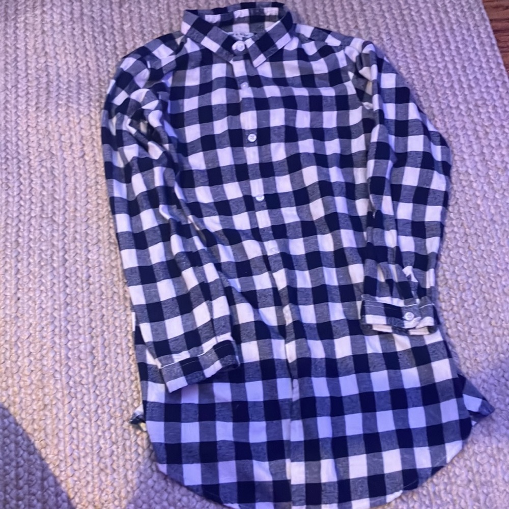 Navy blue flannel